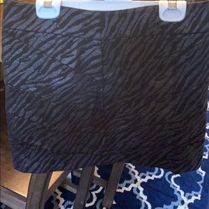 Zebra print mini skirt